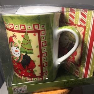 Debbie Mumm Mug & Coaster Set New in Box